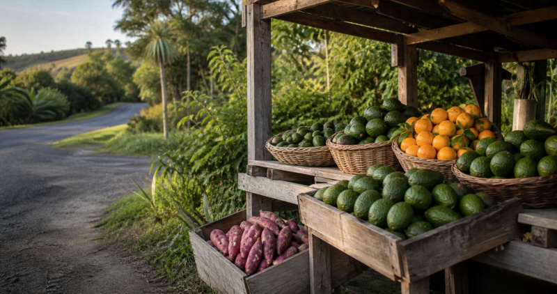 Local produce and country stalls in Northland