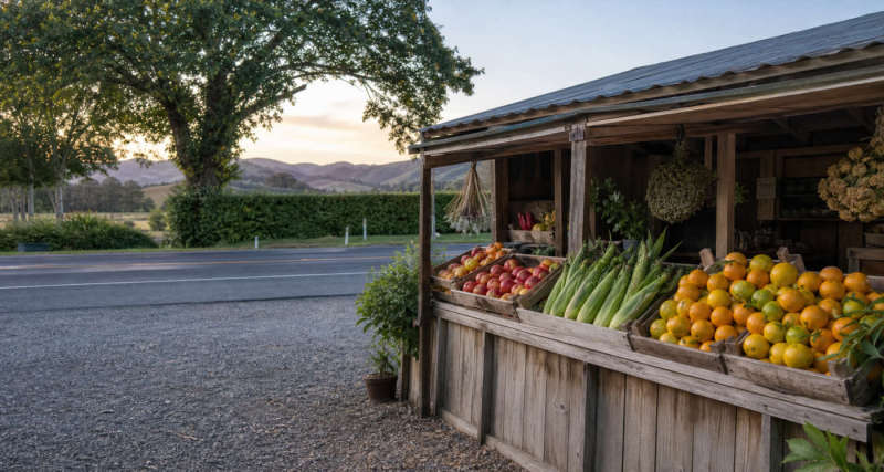 Local produce and country stalls in Gisborne