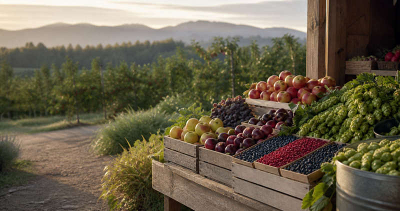 Local produce and country stalls in Tasman